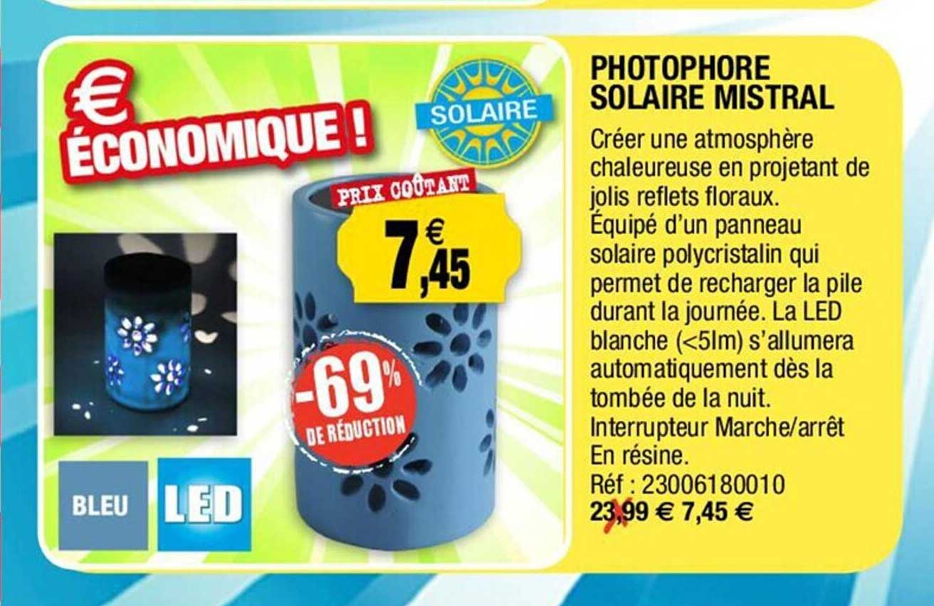 Photophore Solaire Mistral