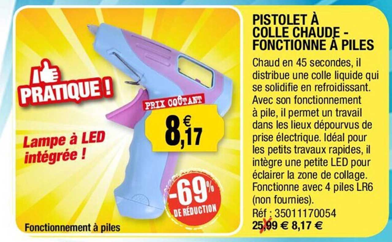 pistolet à colle chaude fonctionne à piles -69% de réduction