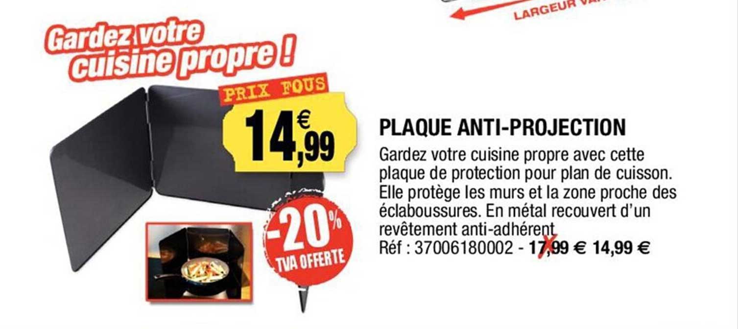 plaque anti-projection