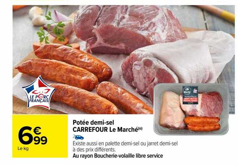 potée demi-sel carrefour le marché