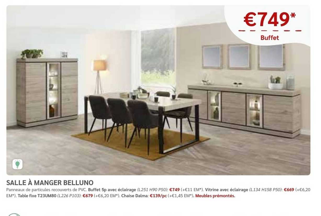 salle à manger belluno - buffet