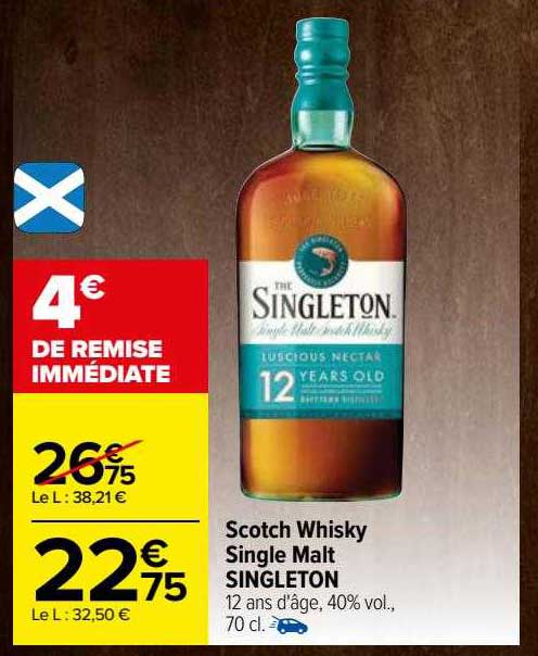scotch whisky single malt singleton