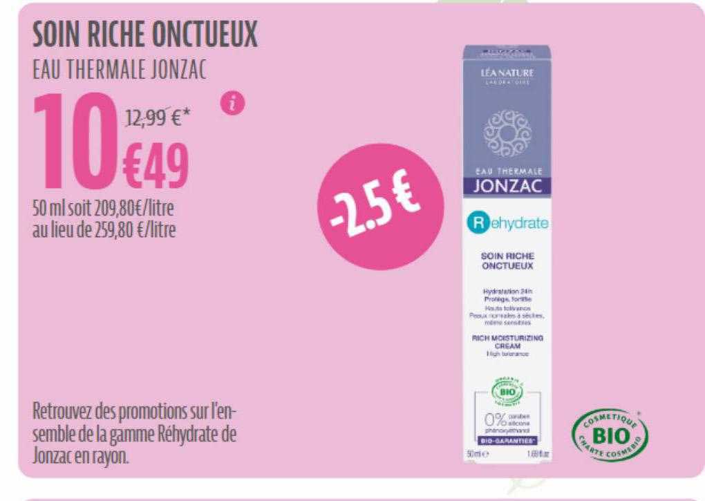 soin riche onctueux eau thermale jonzac