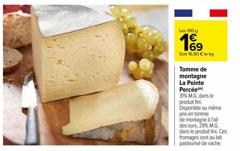 Tomme De Montagne La Pointe Percée