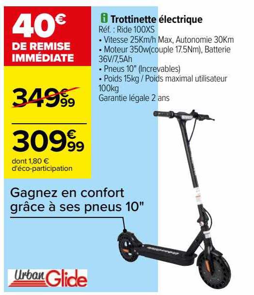 trottinette électrique urban glide