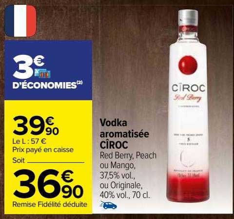 Vodka Aromatisée Cîroc