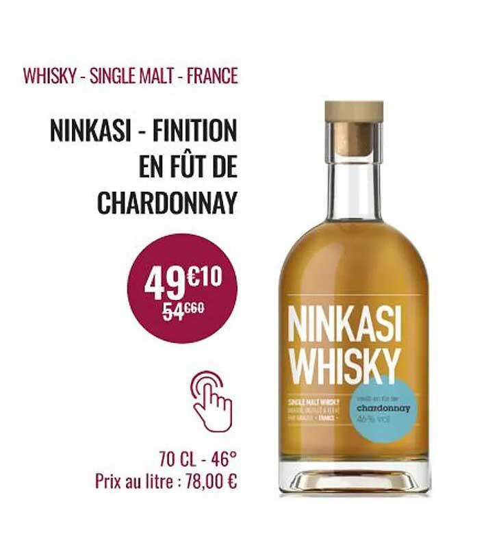 whisky - single malt - france ninkasi - finition en fût de chardonnay