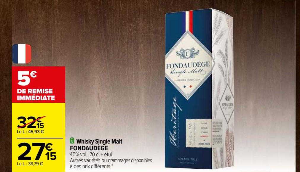 whisky single malt fondaudège