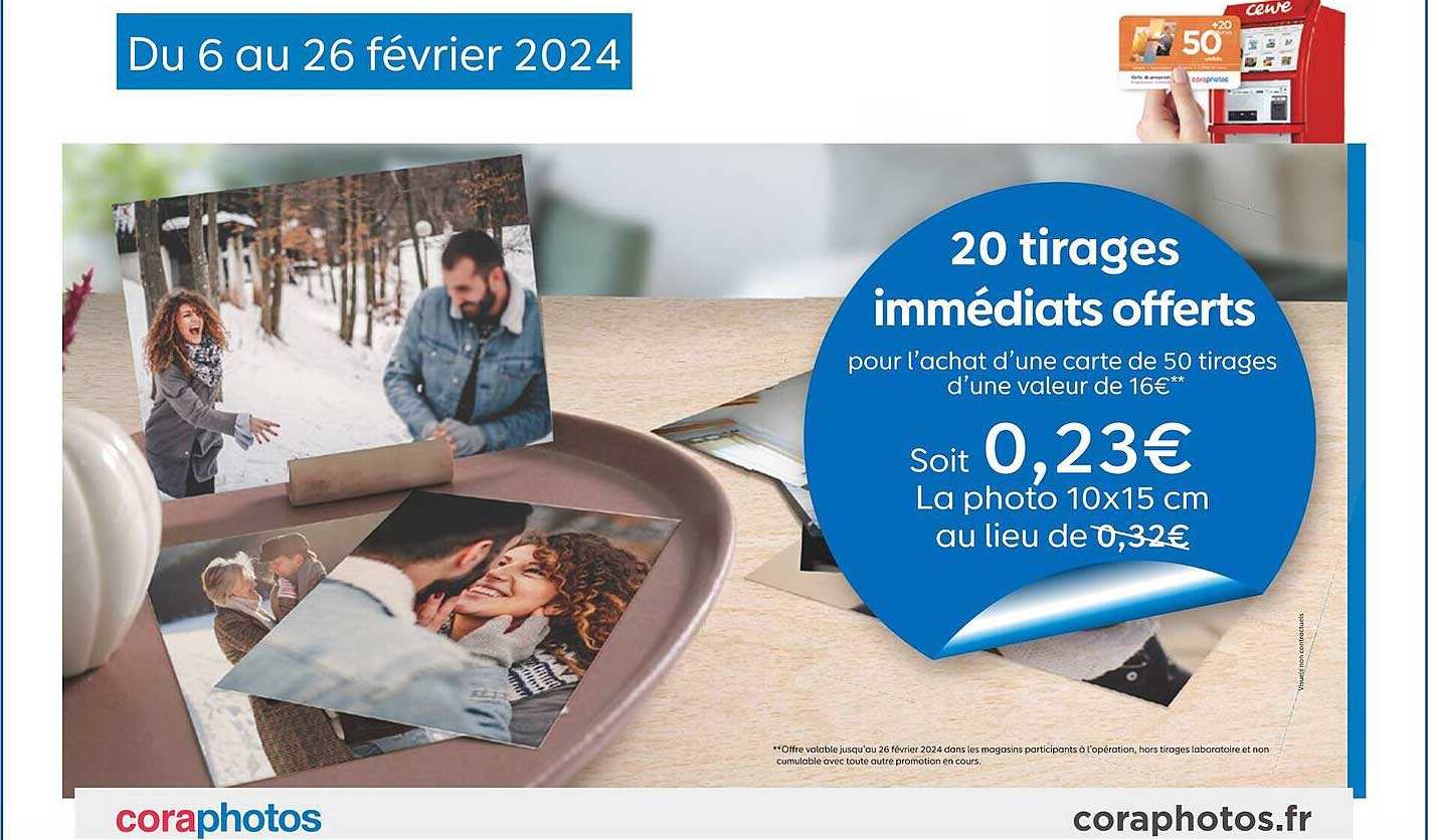 20 tirages immédiats offerts