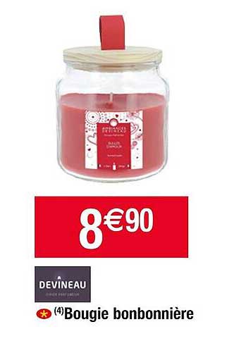 bougie bonbonnière devineau