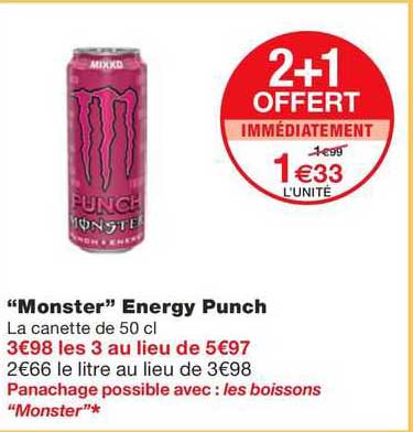 "monster" Energy Punch