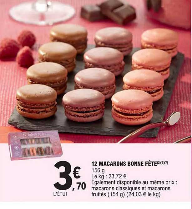 12 macarons bonne fête