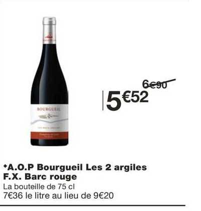 a.o.p. bourgueil les 2 argiles f.x. barc rouge
