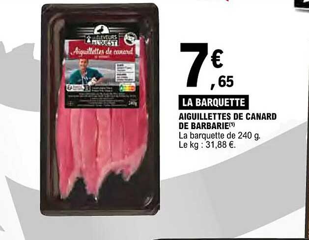 aiguillettes de canard de barbarie