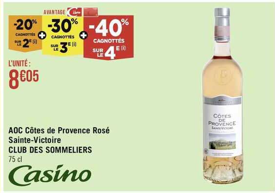 aoc côtes de provence rosé sainte-victoire club des sommeliers
