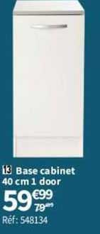 Base Cabinet 40cm 1 Door