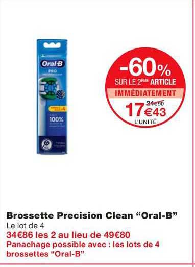 Brossette Precision Clean "oral-b"
