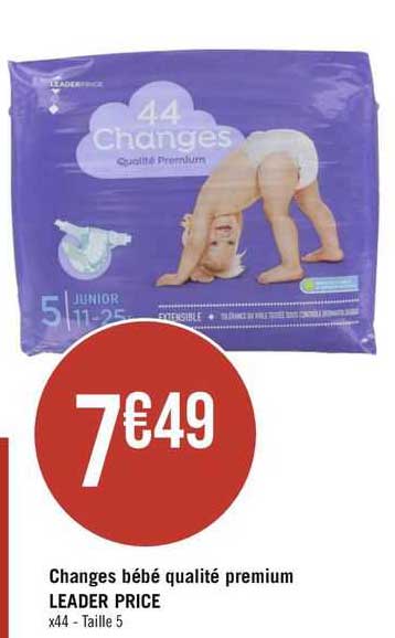 changes bébé qualité premium leader price