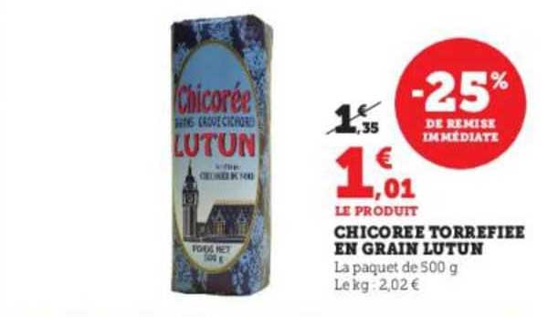 chirorée torréfiée en grain lutun