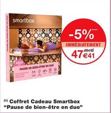 Coffret Cadeau Smartbox "pause De Bien-être En Duo"