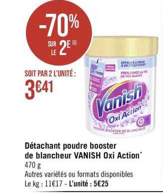 Détachant Poudre Booster De Blancheur Vanish Oxi Action