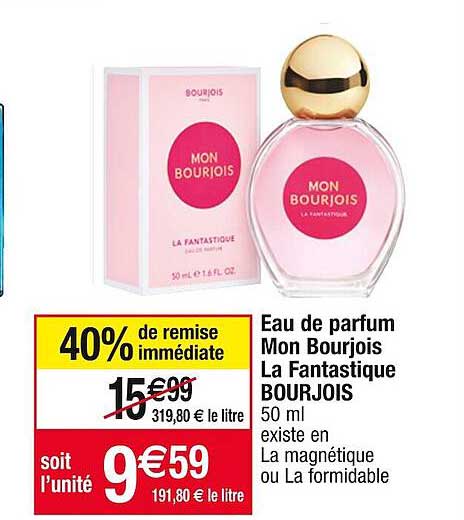 eau de parfum mon bourjois la fantastique bourjois