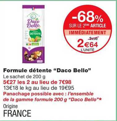 formule détente "daco bello"