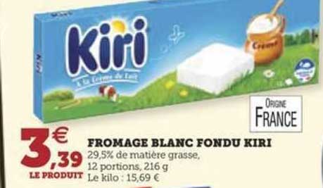 Fromage Blanc Fondu Kiri