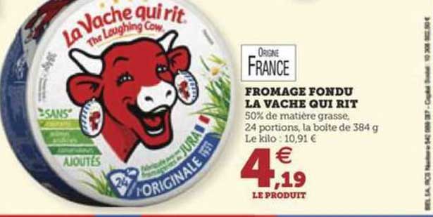 fromage fondu la vache qui rit