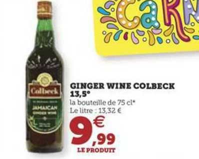 ginger wine colbeck 13,5°