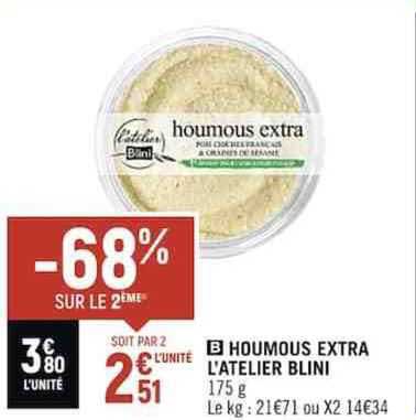 houmous extra l'atelier blini