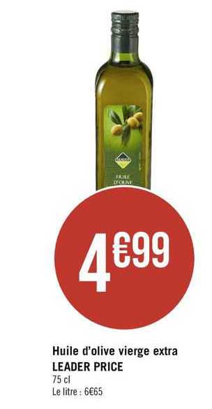 huile d'olive vierge extra leader price
