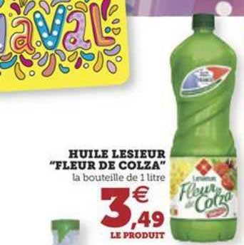 Huile Lesieur "fleur De Colza"