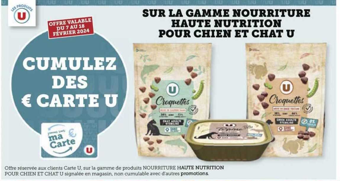 la gamme nourriture haute nutrition pour chien et chat u
