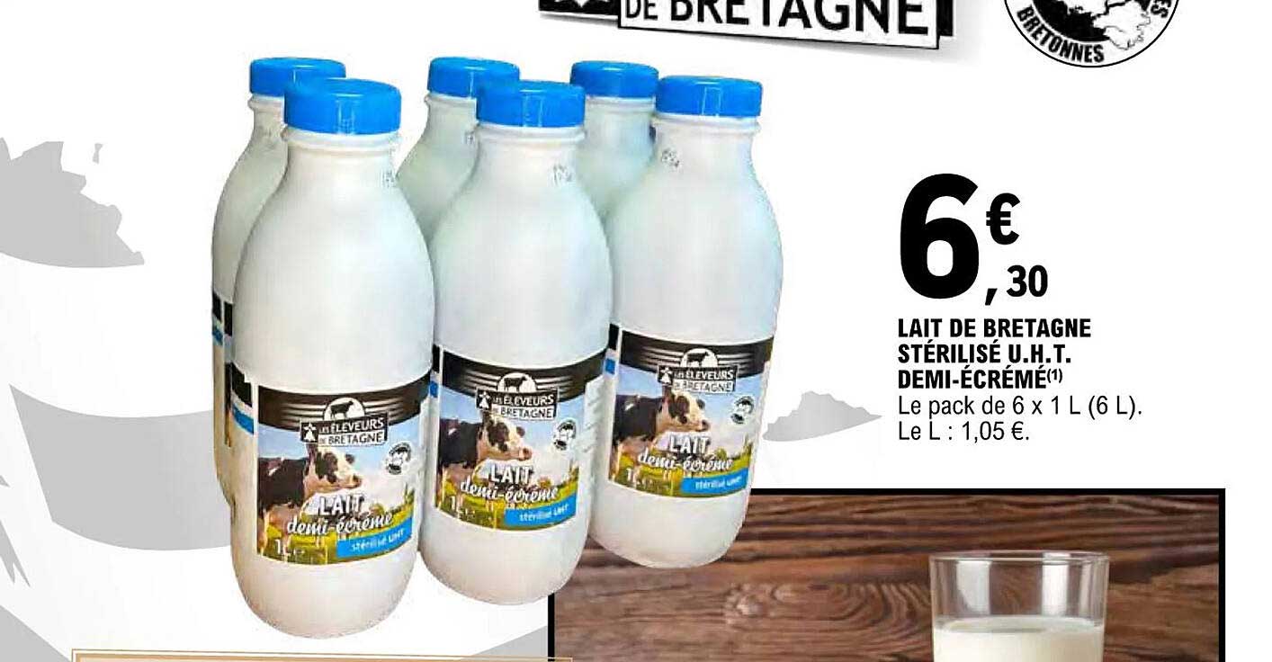 lait de bretagne stérilisé u.h.t. demi-écrémé