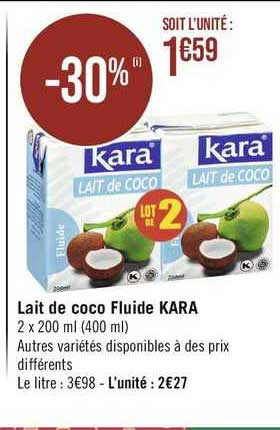 Lait De Coco Fluide Kara