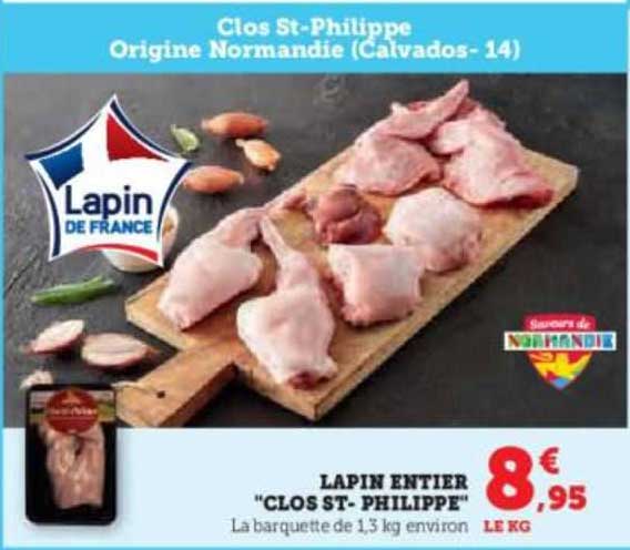 lapin entier "clos st-philippe"
