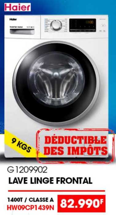 lave linge frontal haier