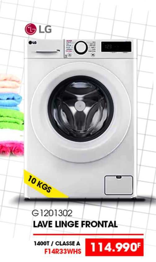 lave linge frontal lg