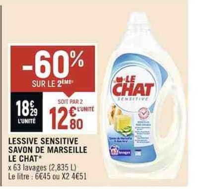 Lessive Sensitive Savon De Marseille Le Chat