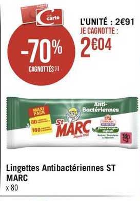 lingettes antibactériennes st marc