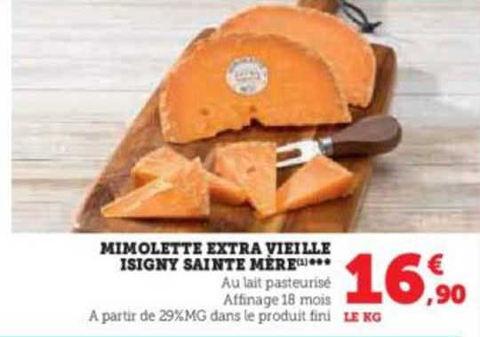 mimolette extra vieille isigny sainte mère