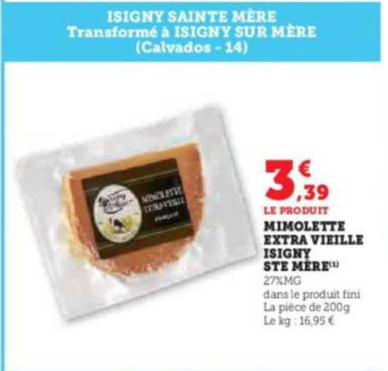mimolette extra vieille isigny ste mère
