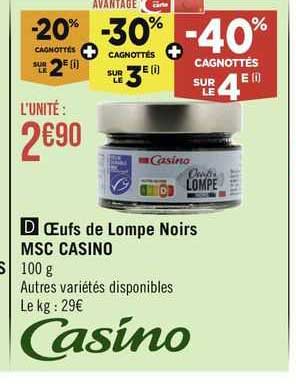 oeufs de lompe noirs msc casino
