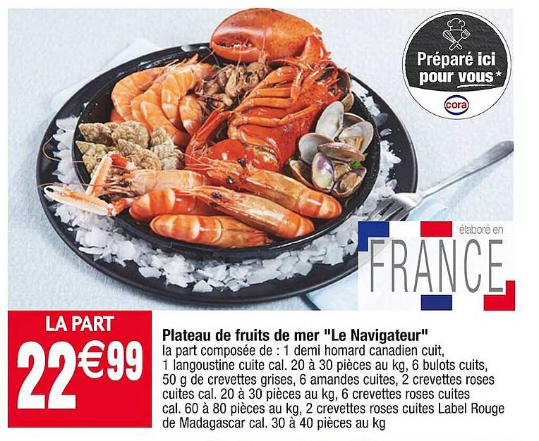 platea de fruits de mer "le navigateur"