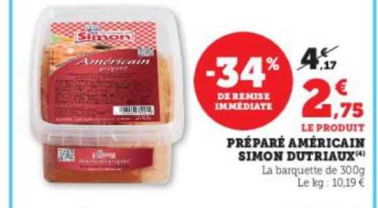 préparé américain simon dutriaux