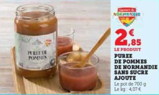 purée de pommes de normandie sans sucre ajouté