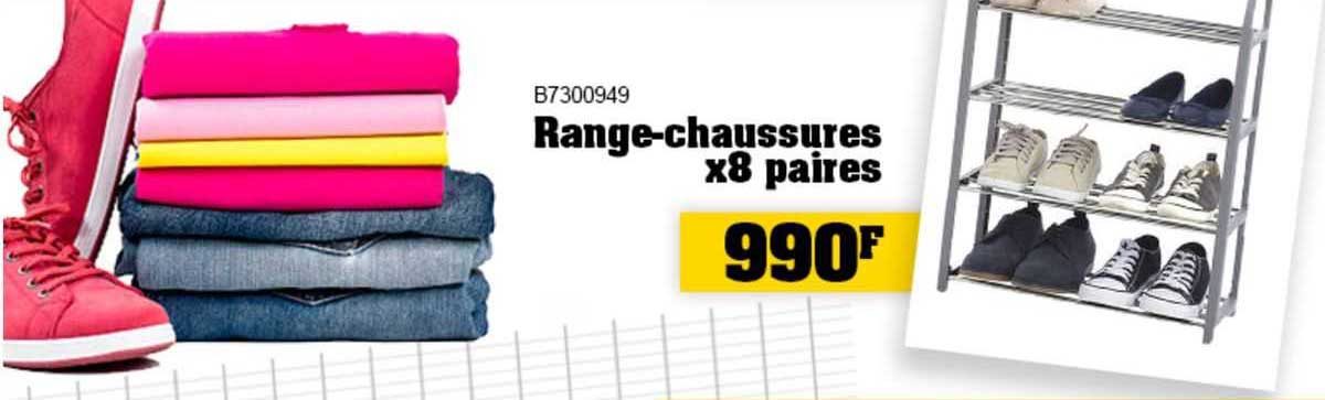 range-chaussures x 8 paires
