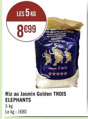riz au jasmin golden trois éléphants