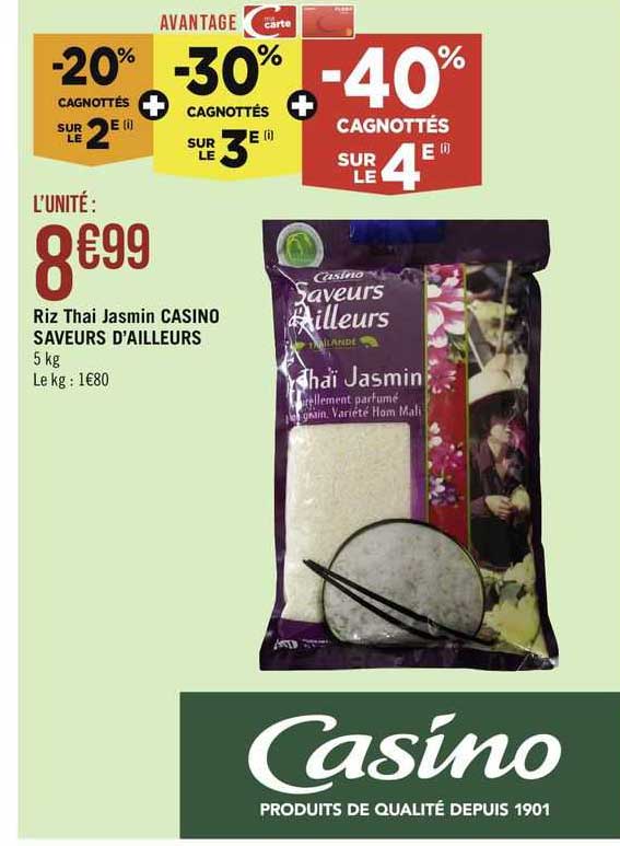 riz thai jasmin casino saveurs d'ailleurs